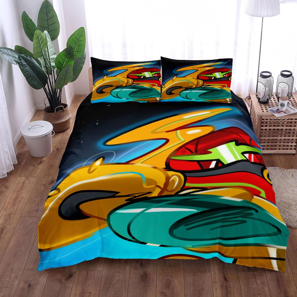 Mega Man Childhood Duvet Cover Set King Queen Double Full Twin Single Size Bed Linen Set