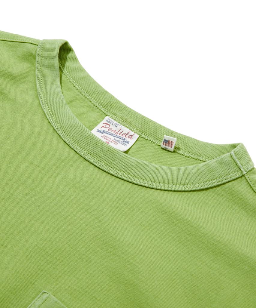 PENFIELD Washed Basic Pocket Long Sleeve T-Shirt Green_Fs1Kt40U