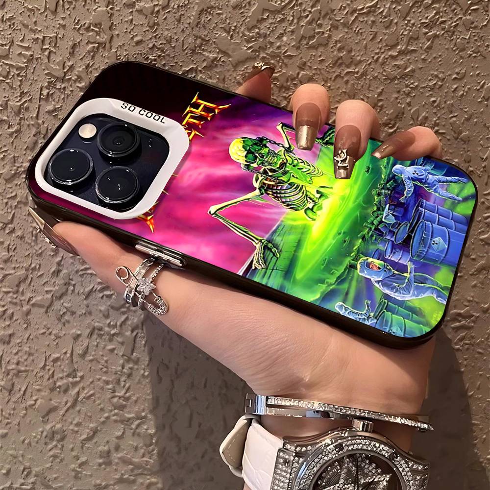 Чехол для телефона рок-группы Megadeth для iPhone 17 Air 16 15 14 13 12 11 Pro Max Цветная твердая крышка