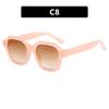 Irregular purple sunglasses rice nails retro sunglasses women's high-end sunglasses new vacation beach