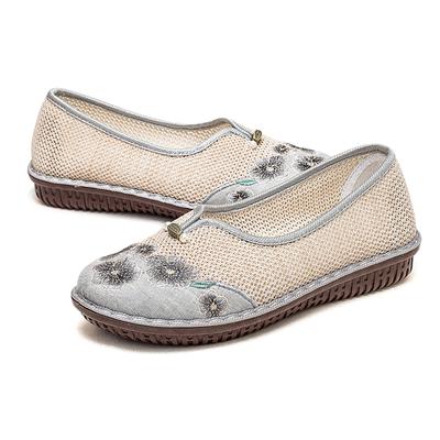 Обувь в китайском стиле, обувь в старинном стиле ханьфу, вышитая обувь, увеличивающая внутреннюю высоту обуви, женская обувь на плоской подошве, женская тенденция 2024 года