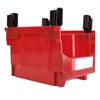 Parts Storage Box Plastic Hangable Stackable Storage Tray for Candy Hardware Craft Supplies 276 X 213 X 178mm Red