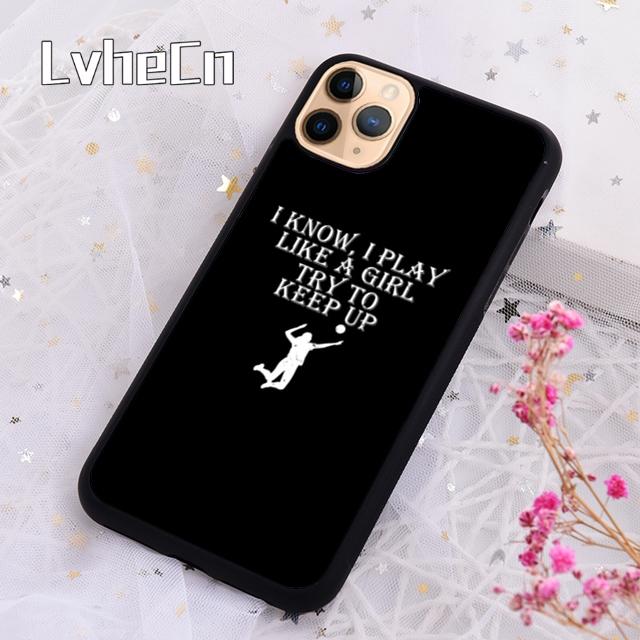 LvheCn Чехол для телефона с цитатами о волейболе Для For iPhone 17 Air 13 12 14 15 16 Pro Max Plus