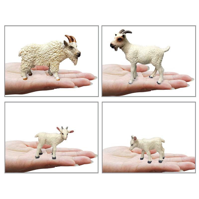 Farm Animal Goat Figurine Collection Model With Pvc Material For Kids Play Farm