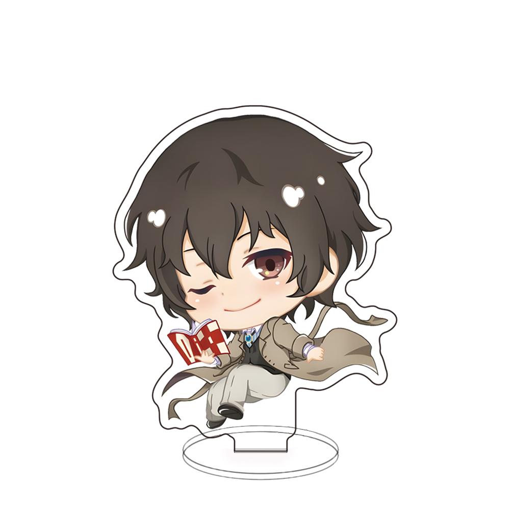 Акриловые Панельные Украшения Акриловая Подставка Bungo Stray Dogs Дазай Осаму Ода Сакуносукэ Фигурка Модель Пластина Настольный Декор Рождественские Подарки
