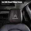 AIJ4   Ice Silk Car Headrest Cover Breathable Cooling For Citroen C4 C3 C5 C1 C2 Berlingo Celysee Cactus Picasso Aircross Saxo Grand