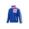 Juventus Long Sleeve Fleece Jacket Striped Sports Casual Stand Collar Knit Men Jacket Blue HD8885