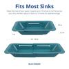 Blue Ginkgo Over-the-Sink Drainer Basket - Wash Vegetables and Fruits, Drain Boiled Pasta, and Dry Dishes - Expandable - A New Home Kitchen Essentials