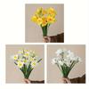 3/5 Pack Artificial Daffodil Swags Plastic Faux Narcissus Flower Bundle for Home Decor