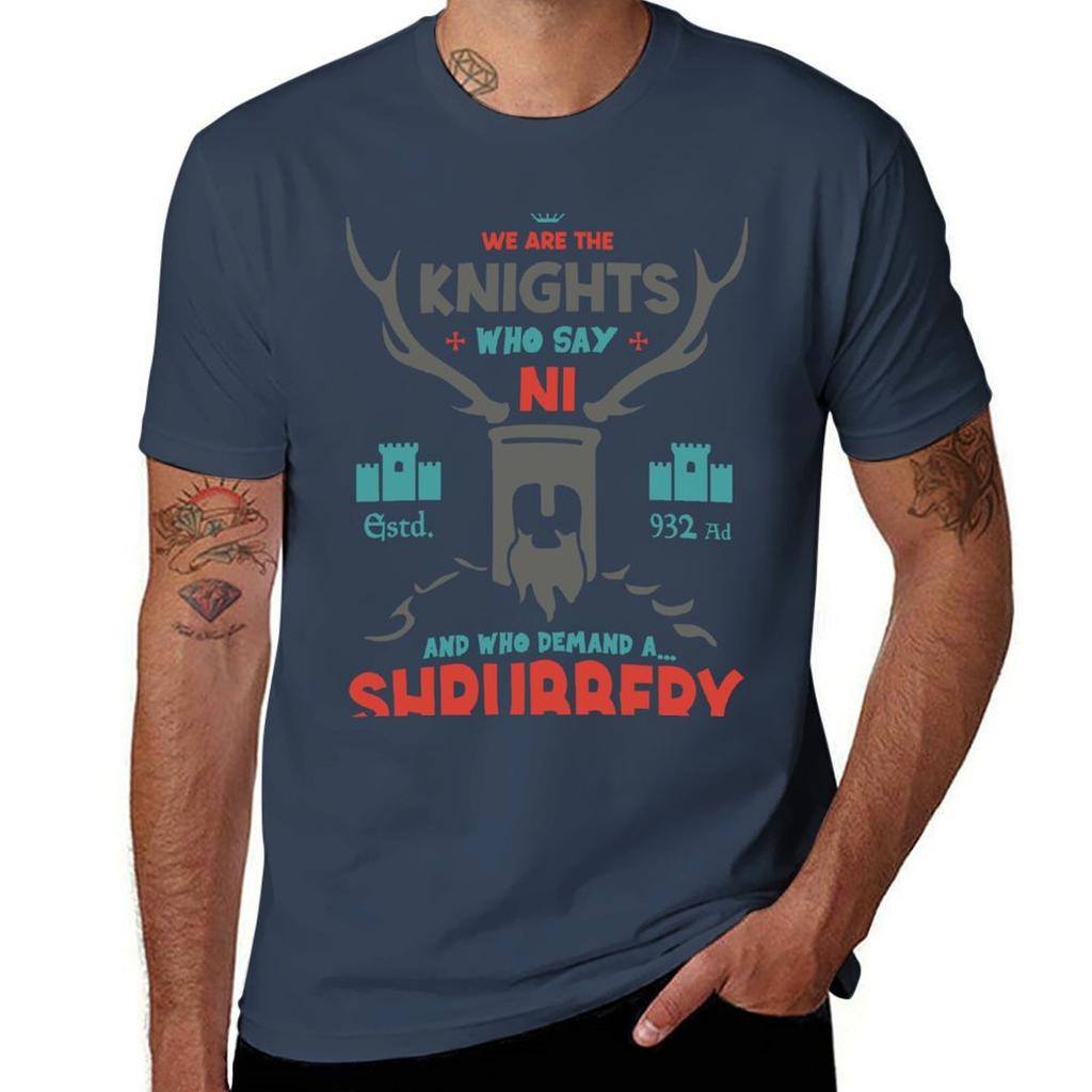 We Are The Knights Who Say Ni And Who Deunisexd A Shrubbery Tshirt Classic Graphic Short Sleeve Top