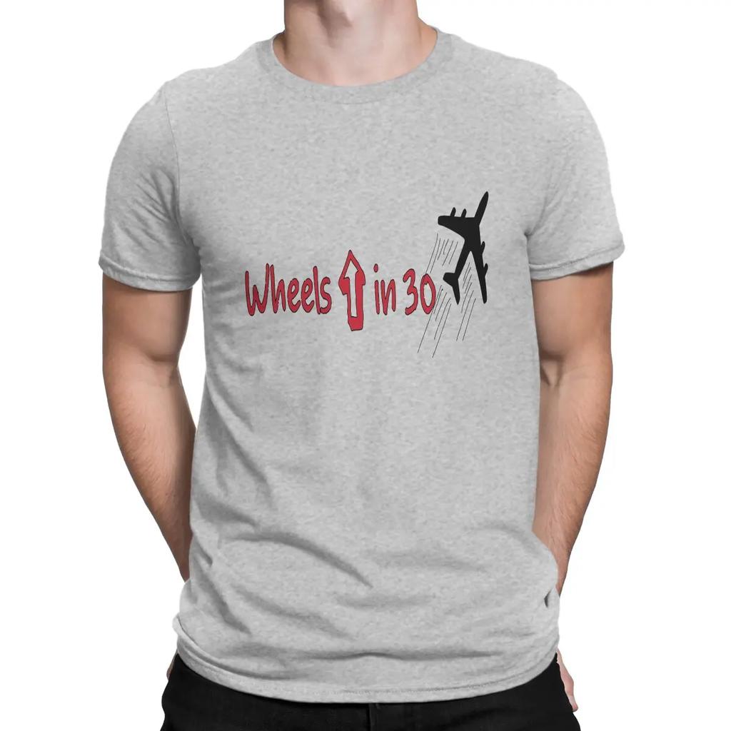 Wheels Up In 30 Essential Men T Shirt Criminal Minds Aaron Hotchner Creative Sleeve Round Collar T-Shirts Cotton Gift Tops