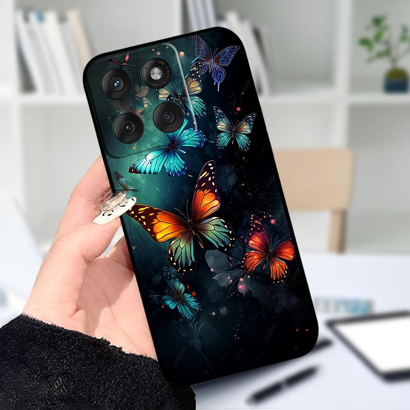 Для Motorola Edge 60 Fusion Мягкий чехол XT2503-4 Милый мультяшный силиконовый TPU чехол для телефона Для Moto Edge 60Fusion 5G Защитный Fundas