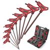 GETLITOOL Hex Wrench Wrench Set S2 Steel Ball Point Hex Wrench Set Metric Wrenches 10mm with Storage Box Car Motorcycle Repair Tools - T-Type -