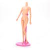 21.5cm 1/6 Dolls Stand Display Holder For Plastic Transparent Pink Hangers Stand Doll Dress Clothes Accessories 2 Colors