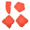 4PCS Caulk Tools Kit Silicone Glass Cement Scraper for Sealant Grout Finishing Sealing (Red)