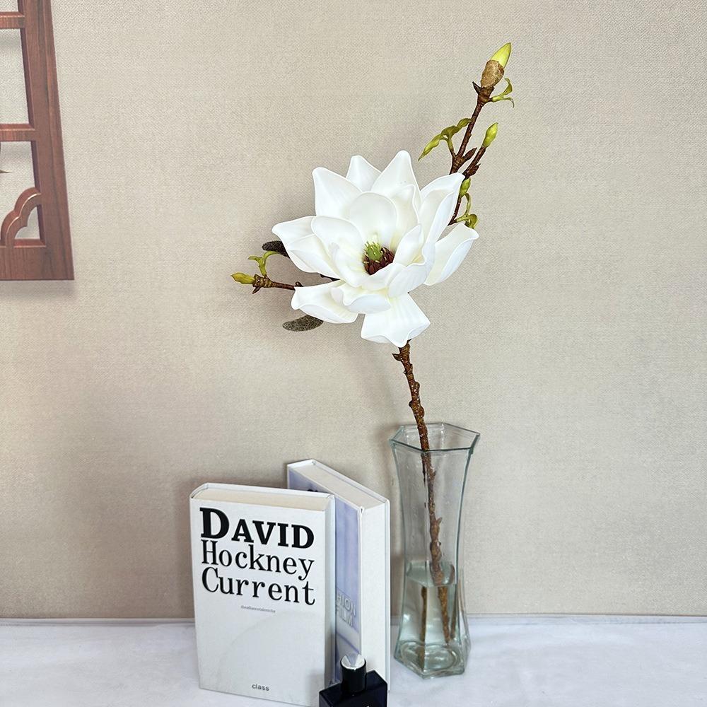 Искусственная ветка магнолии, Искусственные цветы орхидеи с эффектом реального прикосновения, Декор для сада на открытом воздухе
