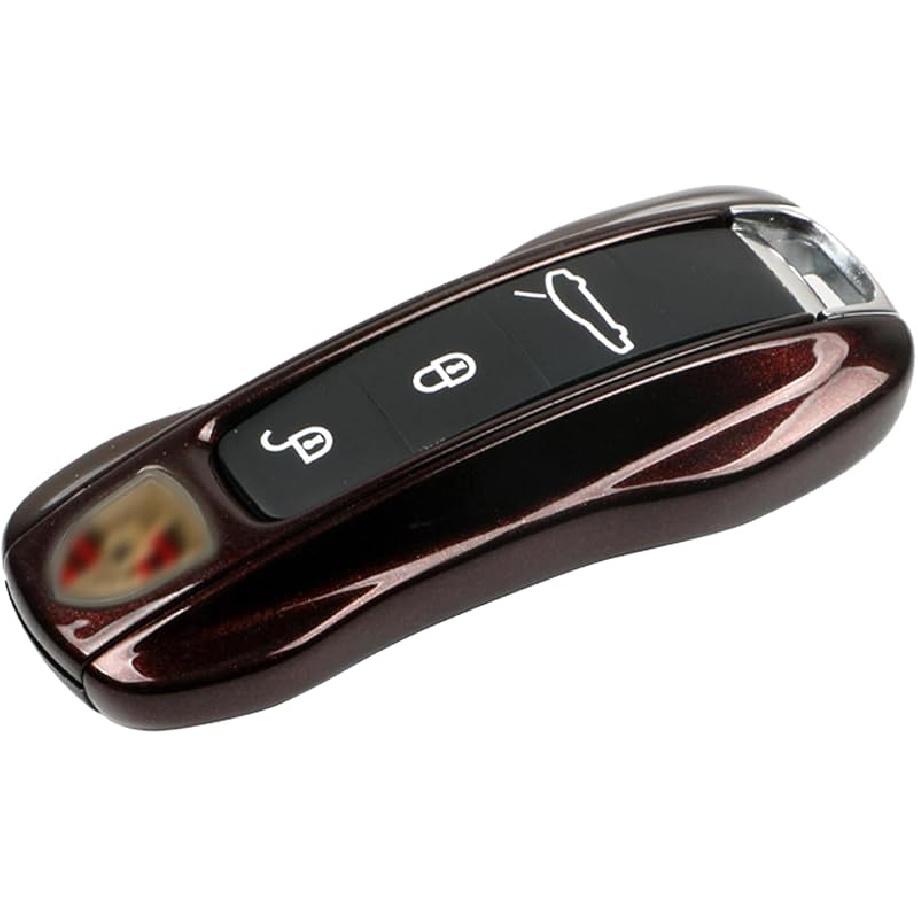 Jaronx Compatible With Porsche Key Fob Cover, Compatible With Cayenne Panamera Key Fob Cover 2018-2024, Compatible With Porsche Carrera Taycan -2024