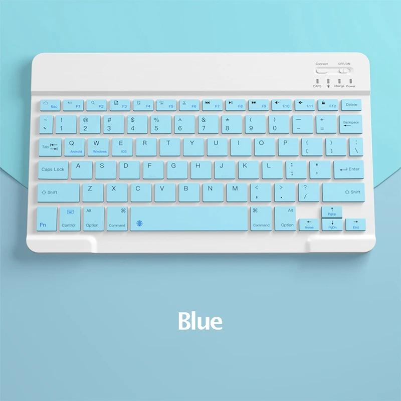 Испанская/Английская Bluetooth-клавиатура 10 дюймов для iPad Air Pro Беспроводная перезаряжаемая клавиатура для телефона, планшета, ноутбука Универсальная