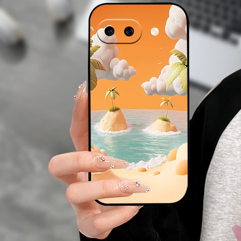 Чехол для Google Pixel 9a Черный Силиконовый Мягкий ТПУ Чехол для Телефона Для Google Pixel 9a 9 A Pixel9A Защитные Задние Крышки Coque Fundas