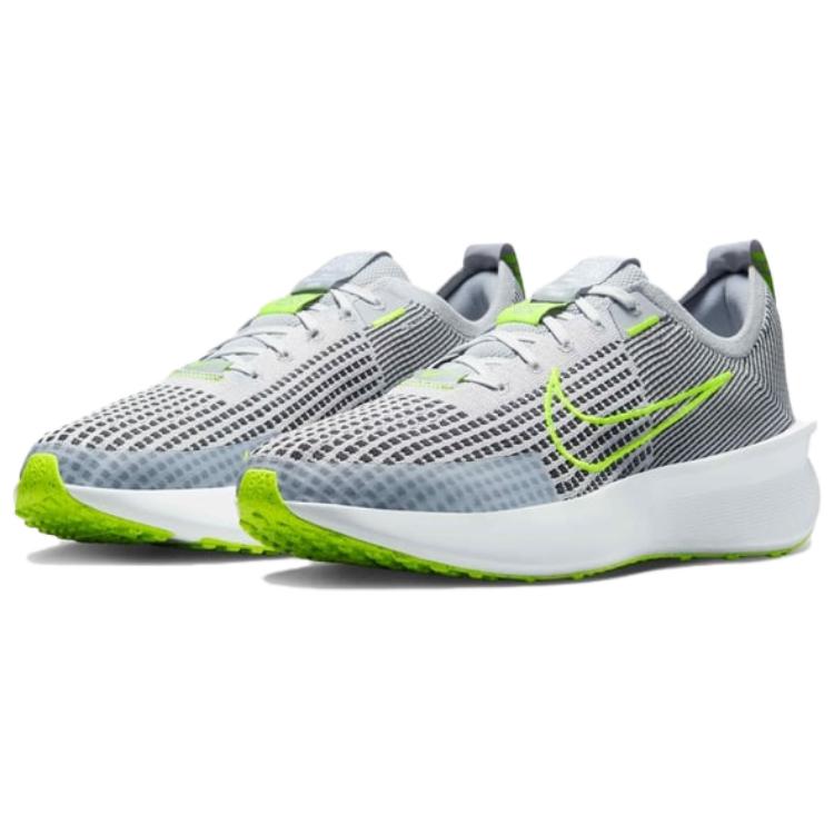 Nike Кроссовки мужские Nike Interact Run Серый Вольт Белый Черный Вольт-Белый-Черный FD2291-010