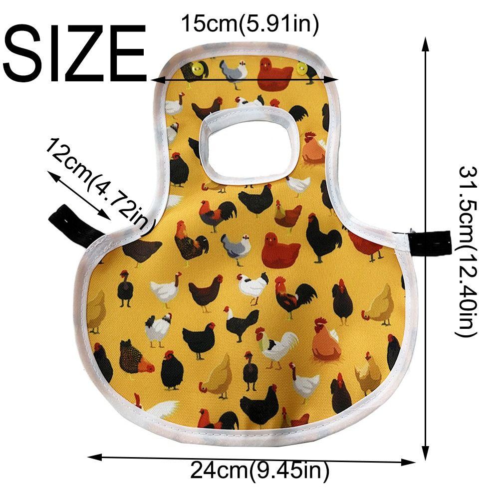 Adjustable Hen Apron Washable Chicken Saddle Apron Poultry Back Protector Hen Safety Accessories