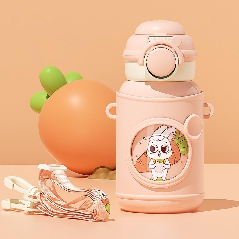 500 мл детские термосы для путешествий на открытом воздухе с термометром сохраняют холод термос из нержавеющей стали с чашкой для воды