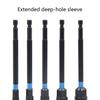 Pack of 5 Long Hexagonal Socket Nut Driver Set for Electric and Pneumatic Tool with Alloy Steel Construction