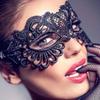 1 шт. Черная кружевная маска для глаз Хэллоуин Маскарадные аксессуары Маска Маска на пол-лица для женщин Вечеринка для макияжа
