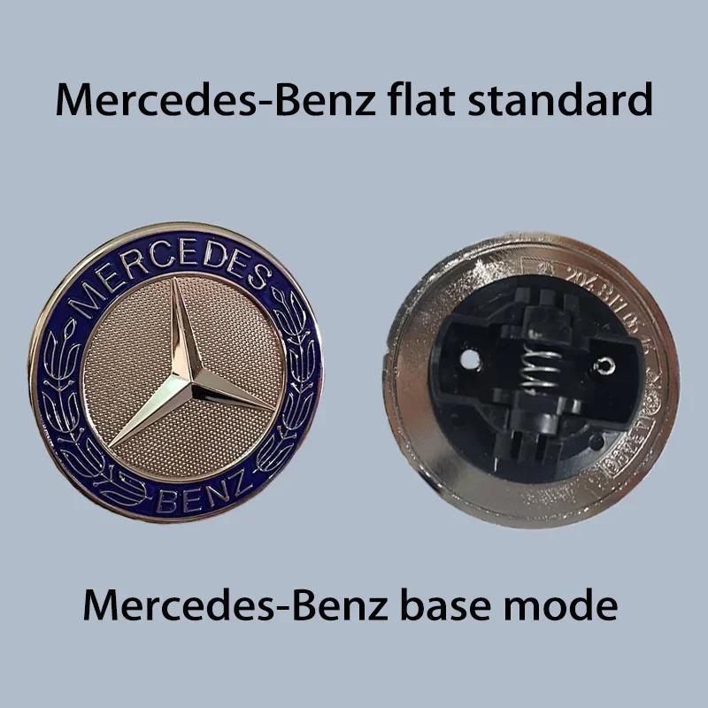C200 E200 2025 Новый Для Mercedes Benz Mercedes Benz Плоская Крышка Капота Логотип Эмблема Значок Автомобильный Аксессуар G350 G500 G55 G63 G6