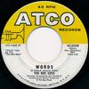 7inch Record BEE GEES - Words 456548 ATCO Records 1968 US Soul/Funk Used
