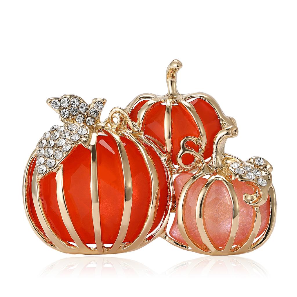 Высококачественный сплав эмали 3 тыквы броши модный универсальный женский костюм свитер корсаж ювелирные изделия булавка