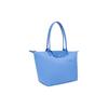 LONGCHAMP Snap And Zip Closure Recycled Polyamide Canvas Tote Bag, Shopping Bag, Handbag, Shoulder Bag Women's Blue 2605919P82
