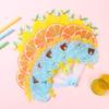 2Pcs Folding Fan Cartoon Fruit Folding Pattern Handheld Fan Lightweight Summer Cooling Fan for Children Gift
