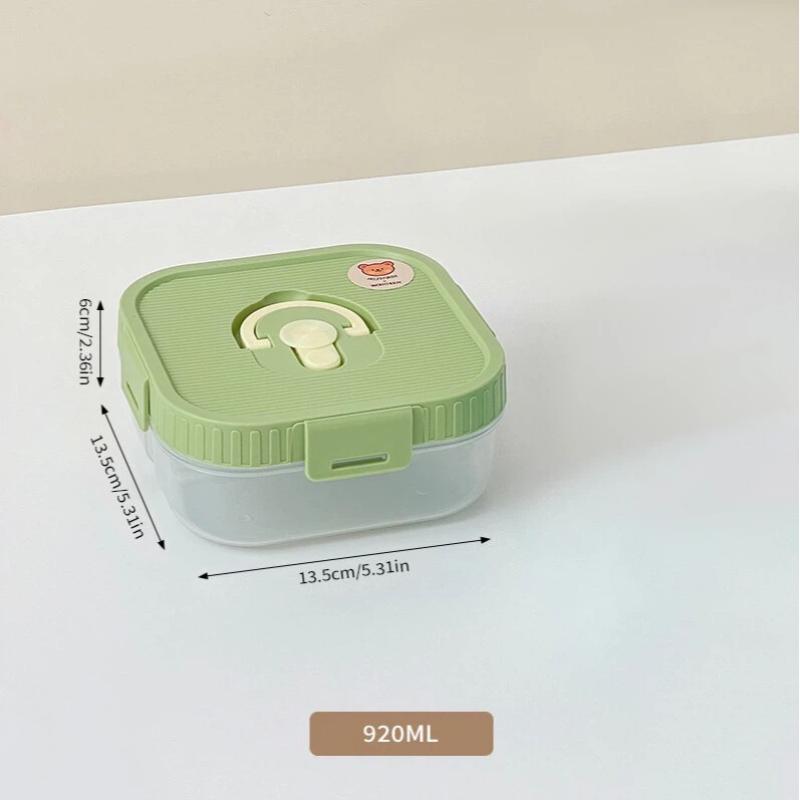 2/3 Grids Reusable Square Plastic Bento Lunch Box Portable Divided Fruit Salad Food Container Kids Students Microwave Heatable