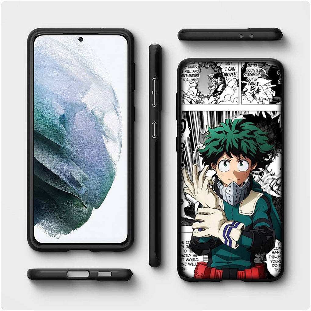 Для iPhone 15 14 Xiaomi Redmi Note 13 12 11 Pro Max X 8 7 XR Samsung Galaxy A34 A15 S24 S23 Huawei OPPO A54 BNHA Чехол My Hero Academia Midoriya Izuku