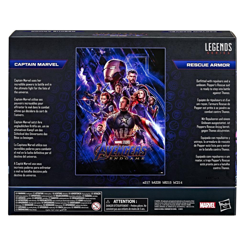 Hasbro MARVEL Marvel Legends Series Infinity Saga Captain Marvel Rescue Armor Фигурка F0190 Подлинный продукт и 6 дюймов