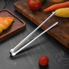 Steel Barbecue Tongs Meat Salad Steak Food Kitchen Tongs Tongs Cooking Utensils Tweez A5B7