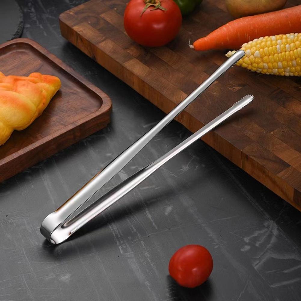 Steel Barbecue Tongs Meat Salad Steak Food Kitchen Tongs Tongs Cooking Utensils Tweez A5B7