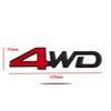 AAWG1 3D Metal Letters 4WD Logo Emblem Car Rear Trunk Sticker Fender Side Decal 4WD Badge Accessories