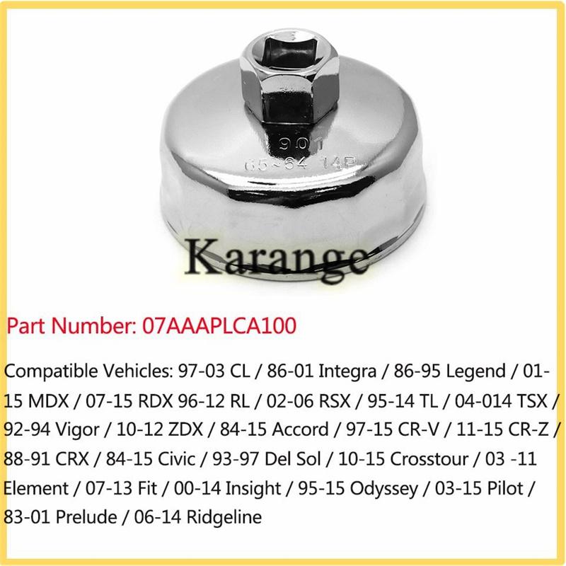New 65MM 14Flute Oil-Filter Wrench Tool Fit for HONDA Accord CR-V Civic Odyssey ACURA RDX 07AAA-PLCA100