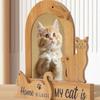 Wood Pet Photo Frame Dog/Cat Shape Photo Album Frame Picture Frame  Pet Lovers
