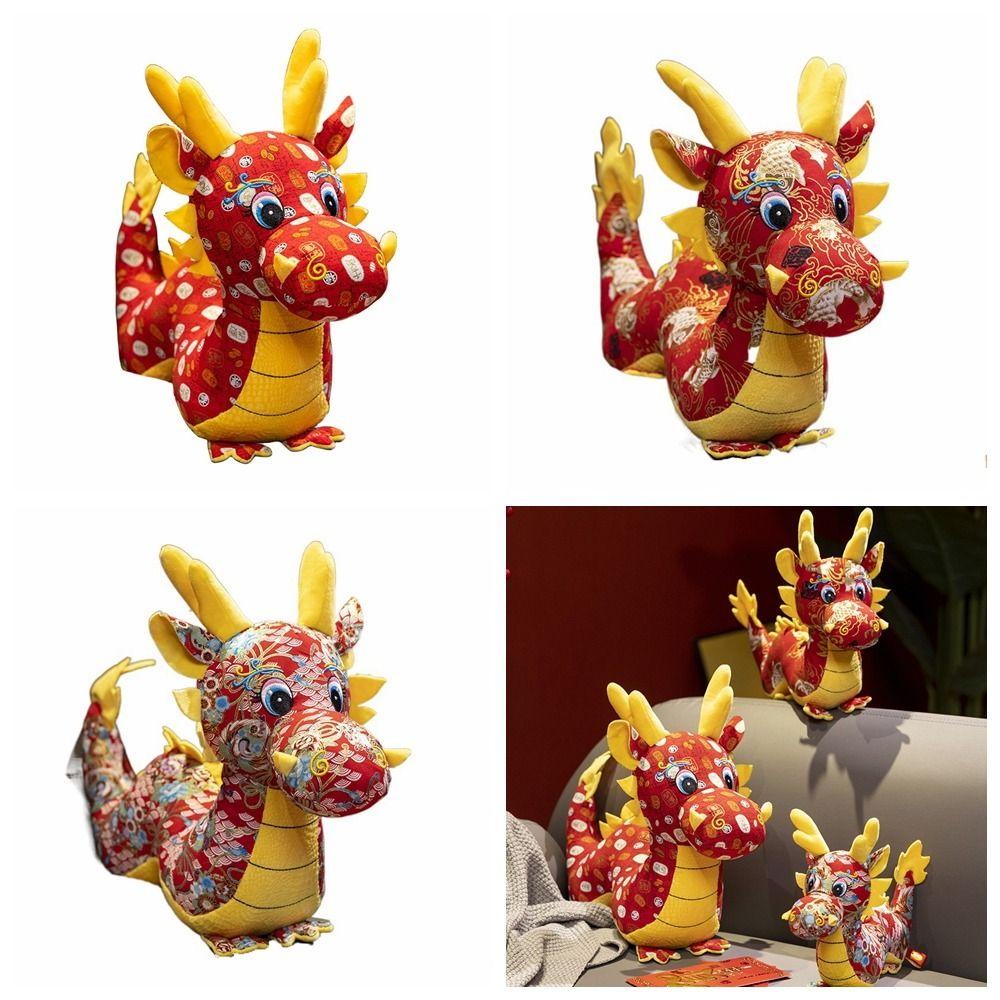 Unique Dragon Plush Toy Dragon Design Dragon Mascot Ornament Cartoon Dragon Plush Doll Bedroom