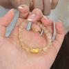 Браслет-кошка с цитрином багет - Женский роскошный дизайн, идеальный подарок для лучшей подруги или на день рождения девушки