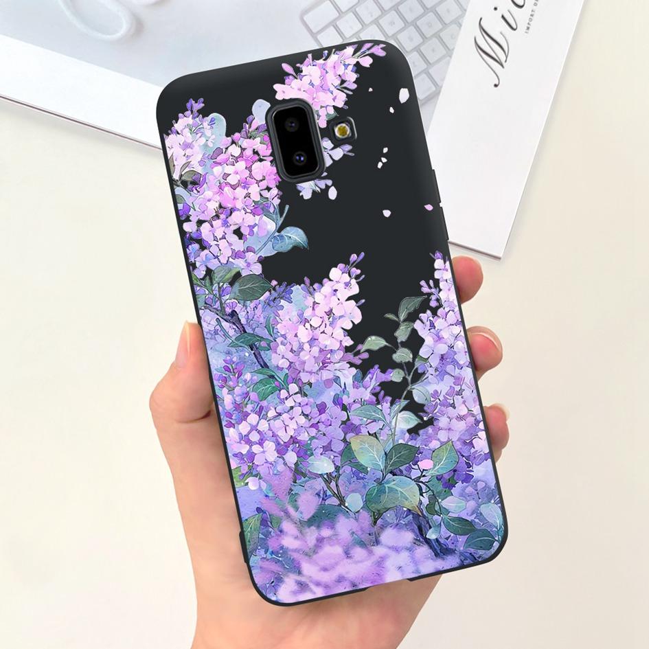 Чехол для Samsung Galaxy J4 J6 Plus 2018 Популярный Цветок Мягкий Силикон Задняя Крышка Телефона Для Samsung J6Plus J4Plus J610F J415F Capa