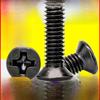 Black Hardened Carbon Steel Countersunk Flat Head Machine Screw M2/M2.5/M3/M4