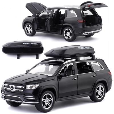 Масштаб 1/32 Benz GLS580, литая под давлением модель автомобиля, игрушечный автомобиль с откатным механизмом, звуком и светом для детей, коллекция подарков для мальчиков и девочек