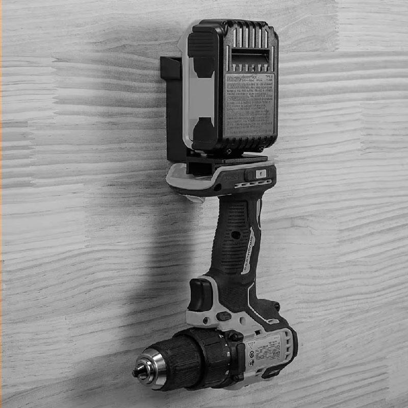 1/2 шт. Для Dewalt/Milwaukee 18 В 20 В Кронштейн для хранения дрели и аккумулятора с винтами Настенный держатель для хранения инструментов