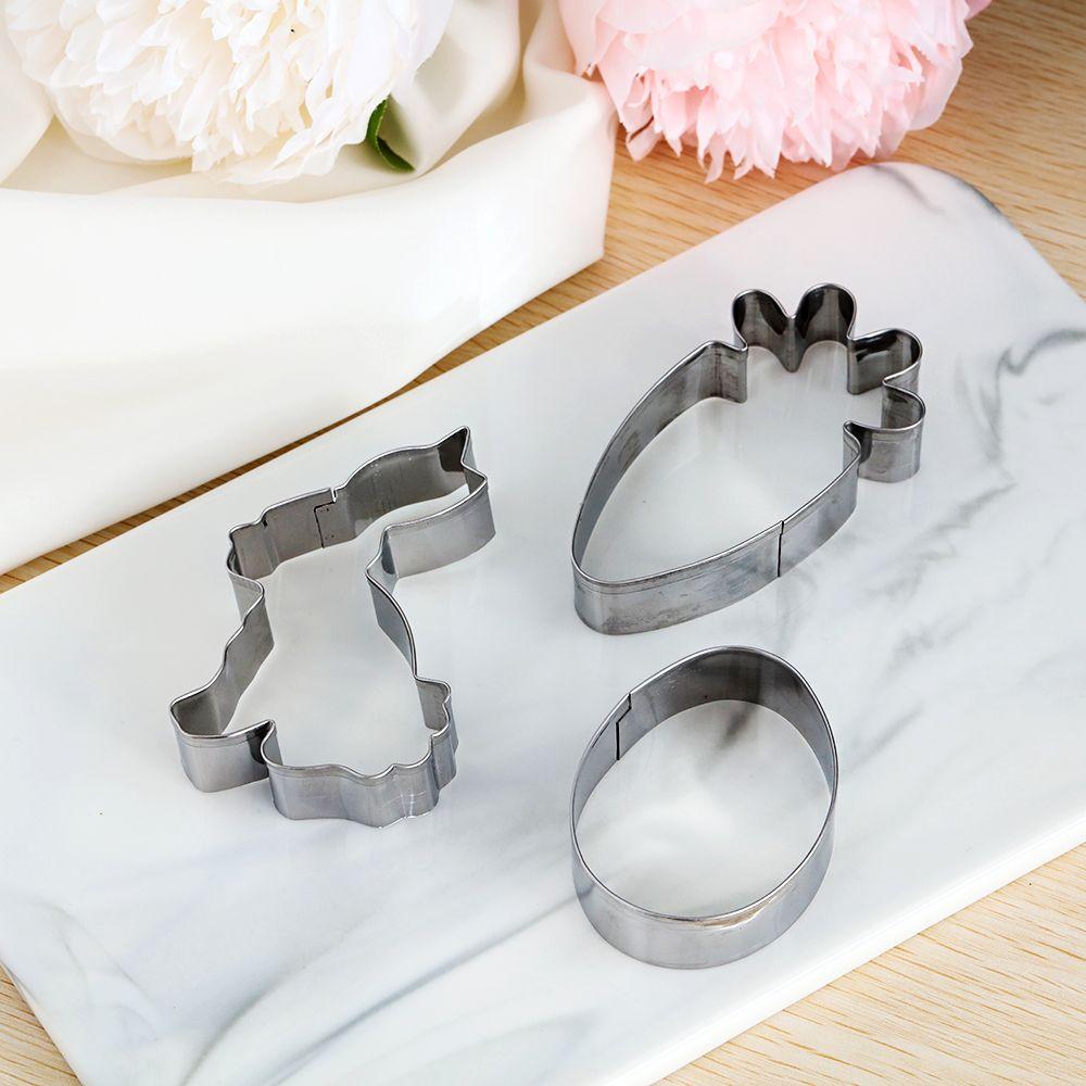 Egg Baking Pastry Tool Stainless Steel Easter Cookies Cutter Cake Mold Biscuit Mould Easter Rabbit