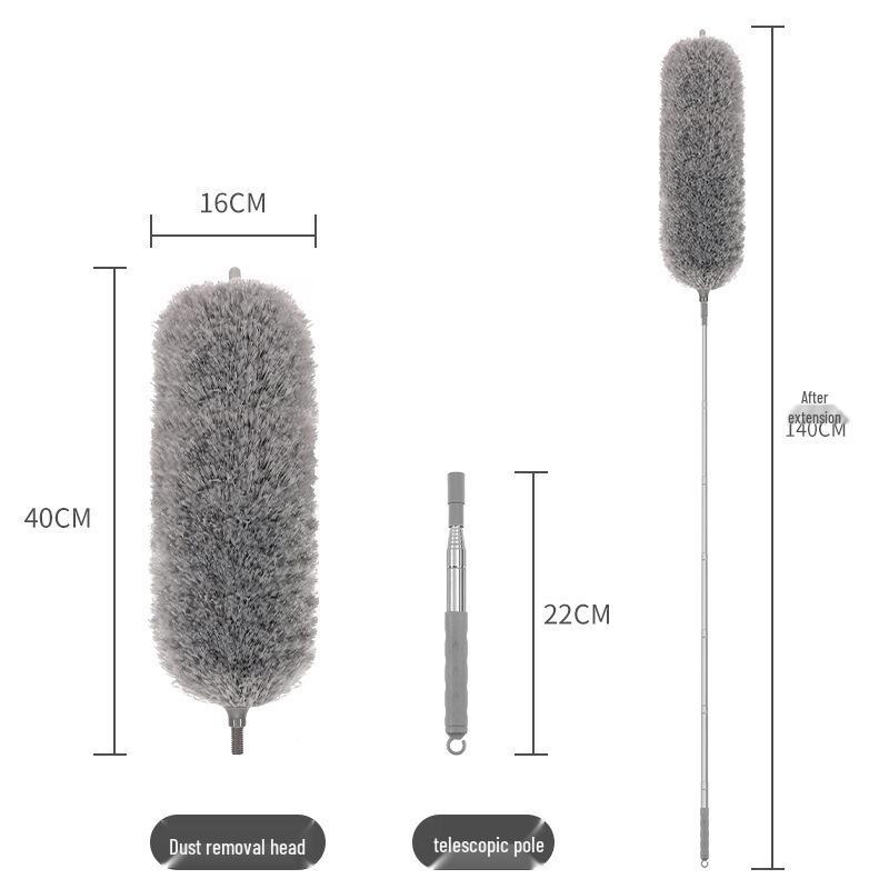 Retractable Electrostatic Feather Duster for Household Cleaning