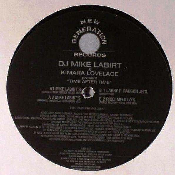 12-дюймовая пластинка MIKE LABIRT & KIMARA LOVELACE - Time After Time NGR037 New Generation 2005 US Танцевальная и Электронная Б/У
